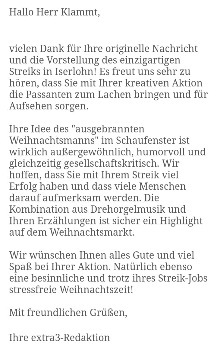 Der Weihnachtsmann hat keinen BOCK mehr